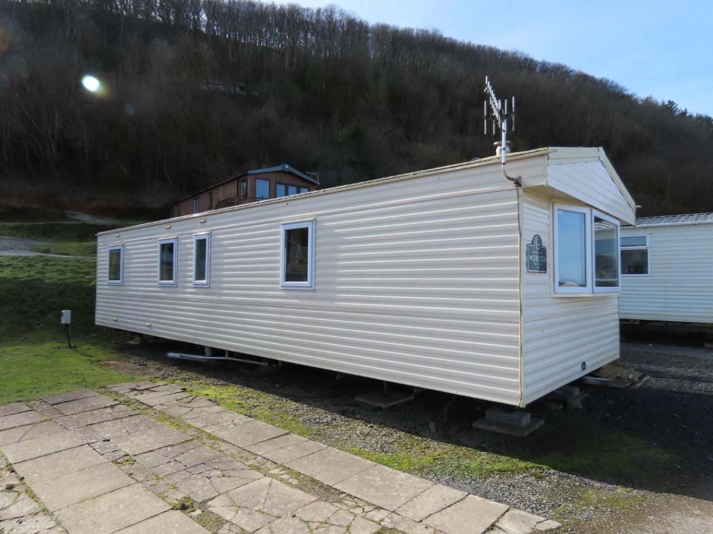 3 Bedroom Static Caravan With Sea View In Clarach Bay Holiday Village Abi Horizon Aberystwyth Exterior photo